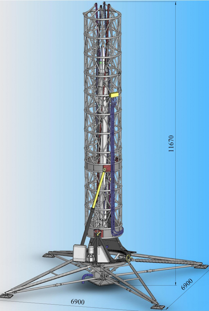 Пусковая установка ПН-30 с ракетой МН-300